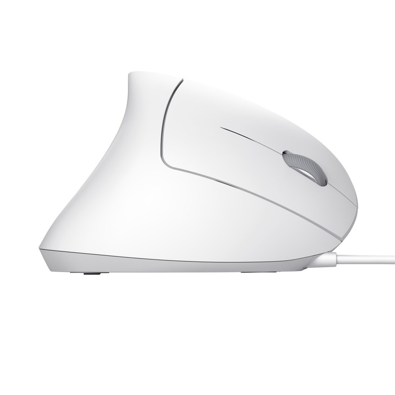 TRUST vertikální myš Verto ergonomická myš, USB, bílá