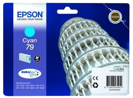 EPSON Ink bar WF-5xxx Series Ink Cartridge "Pisa" 79 Cyan (6,5 ml) (800 str.)