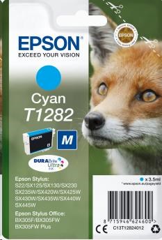 EPSON ink bar Singlepack "Liška" Cyan T1282 DURABrite Ultra Ink (3,5 ml)