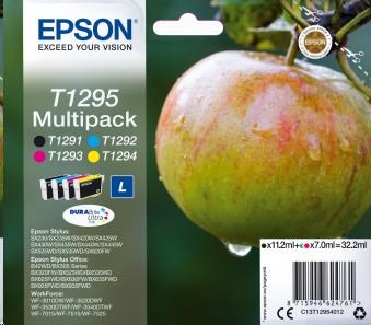 EPSON ink Multipack 4-colours "Jablko" T1295 DURABrite Ultra Ink