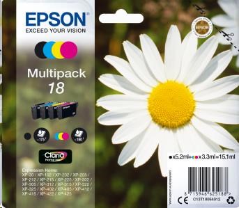 EPSON ink Multipack 4-colours "Sedmikráska" 18 Claria Home Ink