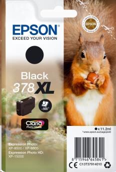 EPSON ink čer Singlepack Black 378XL Claria Photo HD Ink 11,2 ml