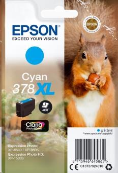 EPSON ink bar Singlepack Cyan 378XL Claria Photo HD Ink 9,3 ml