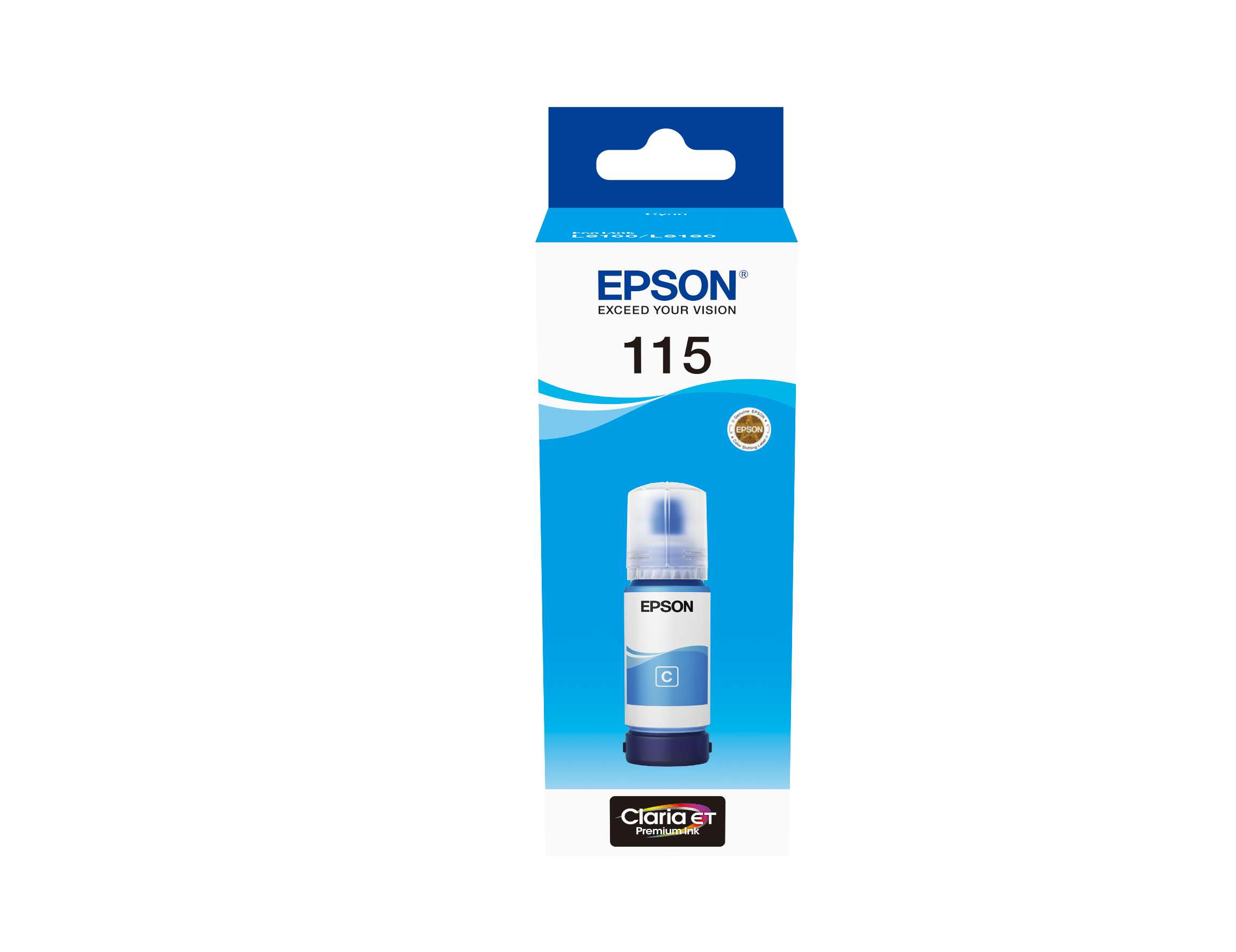 EPSON ink bar 115 EcoTank Cyan ink bottle