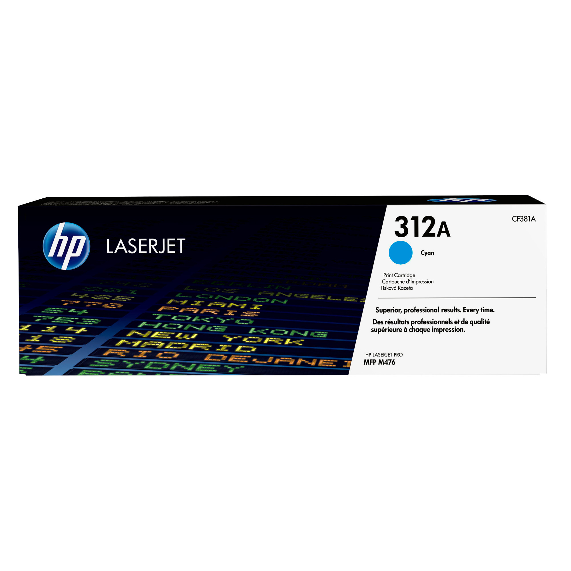 HP 312A Cyan LJ Toner Cart, CF381A (2,700 pages)