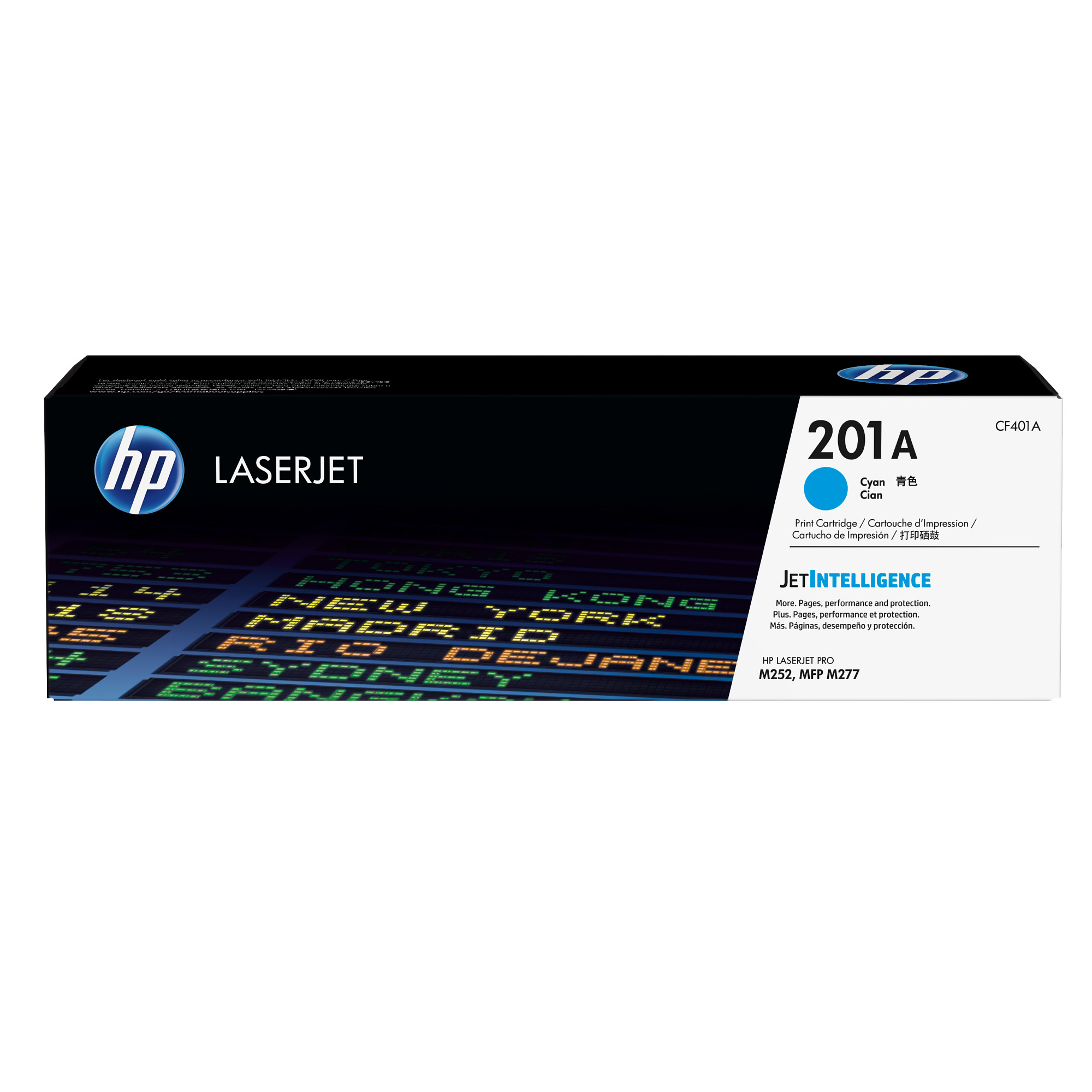 HP 201A Cyan LJ Toner Cartridge, CF401A (1,330 pages)