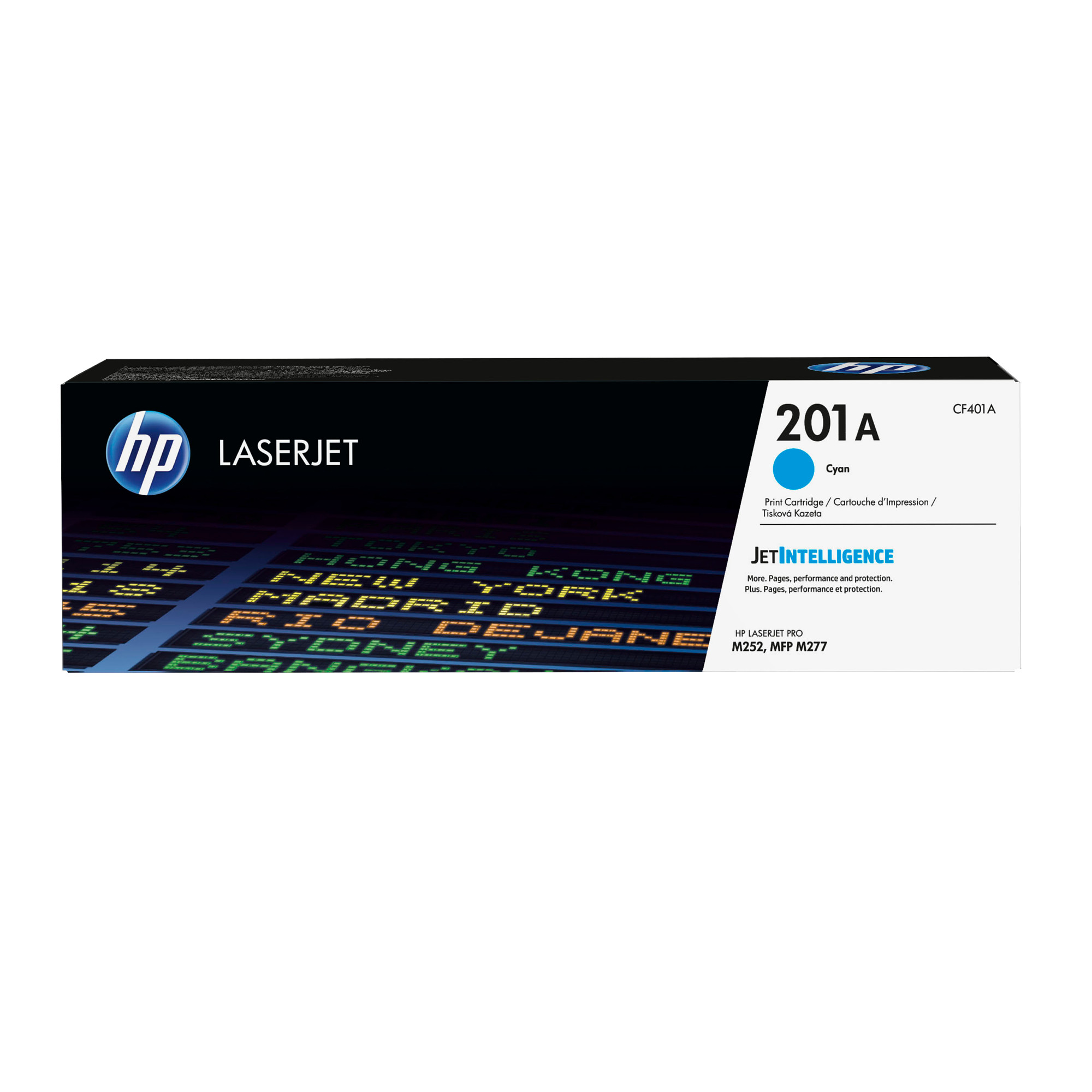HP 201A Cyan LJ Toner Cartridge, CF401A (1,330 pages)