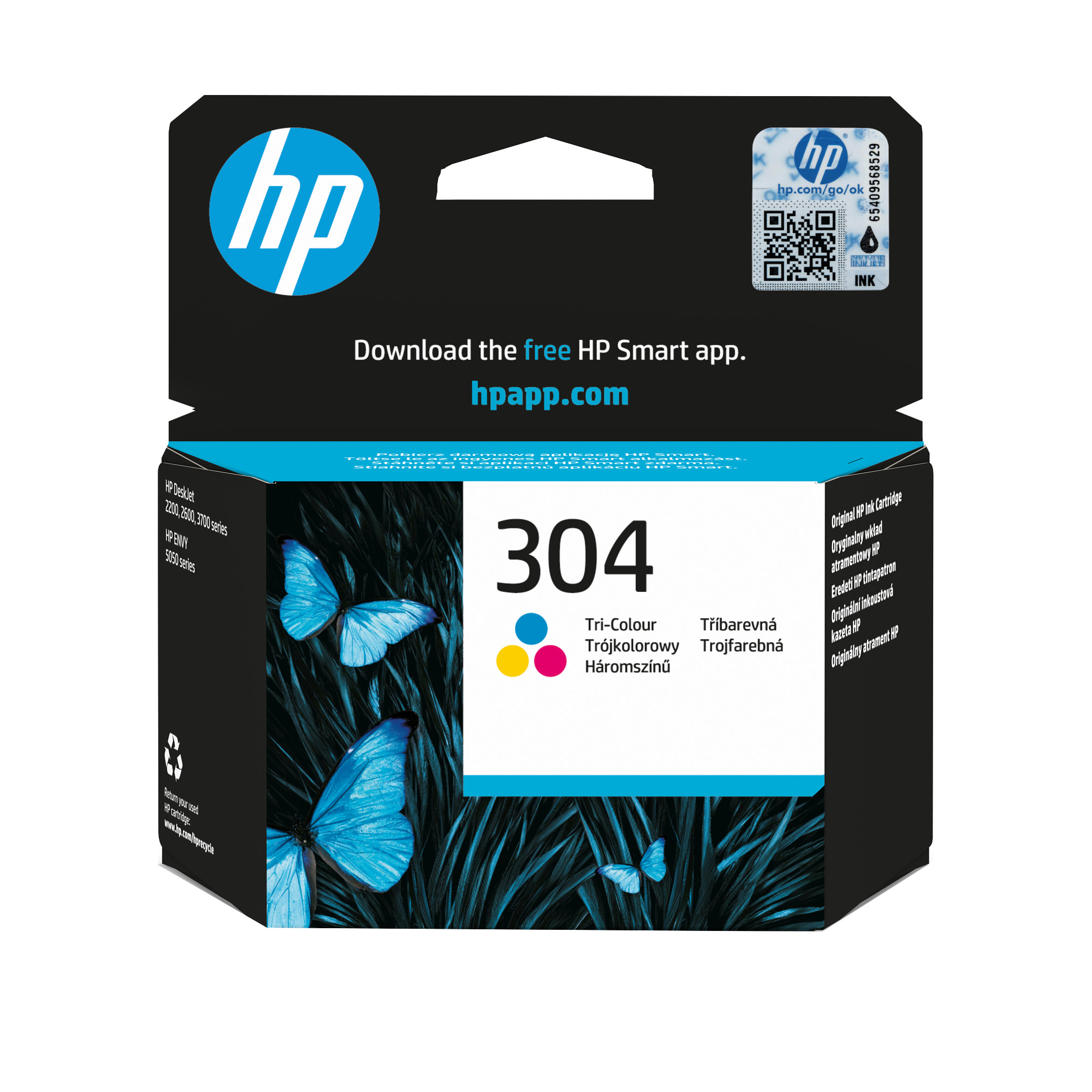 HP 304 Tri-color Ink Cartridge (100 pages)