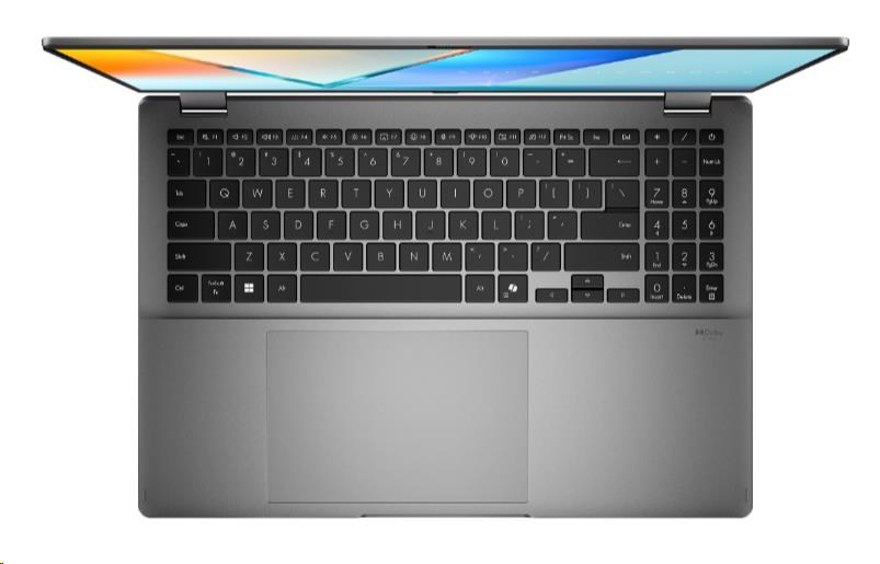 ASUS NTB Vivobook 16 Flip (TP3607SA-OLED113X), Ultra 7 258V, 16" 1920 x 1200, 32GB, 1TB SSD, Intel Arc, W11 Pro, Gray