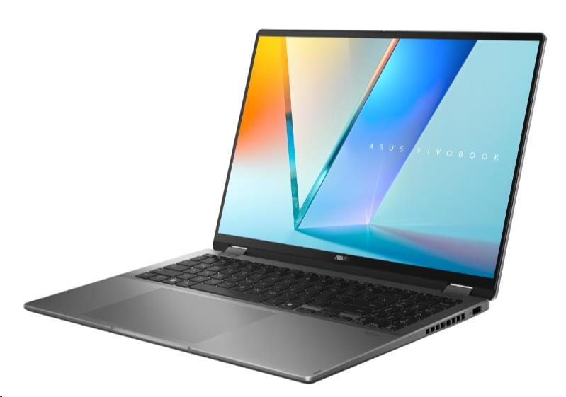 ASUS NTB Vivobook 16 Flip (TP3607SA-OLED113X), Ultra 7 258V, 16" 1920 x 1200, 32GB, 1TB SSD, Intel Arc, W11 Pro, Gray