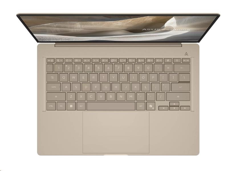 ASUS NTB Zenbook 14 (UX3407NA-OLED198X), Snap X2E88100, 14" 1920 x 1200, 32GB, 1TB SSD, Adreno, W11 Pro, Beige