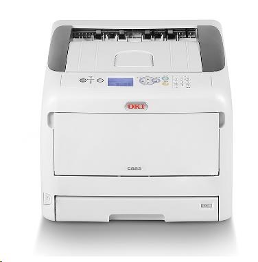 Oki C824dn, LED, A3, 26/26 ppm, ProQ1600 dpi, duplex, USB 2.0, Ethernet