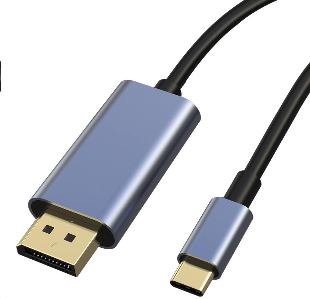 PremiumCord kabel USB-C na DisplayPort DP1.4 8K@60Hz a 4k@120Hz 2m