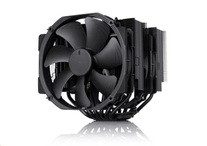 NOCTUA Chladič CPU NH-D15 chromax.black, 2x 140mm, LGA1851, AM5, černá