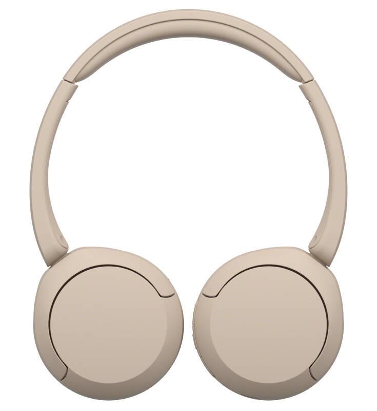 Sony bezdrátová sluchátka WH-CH520, EU, béžová