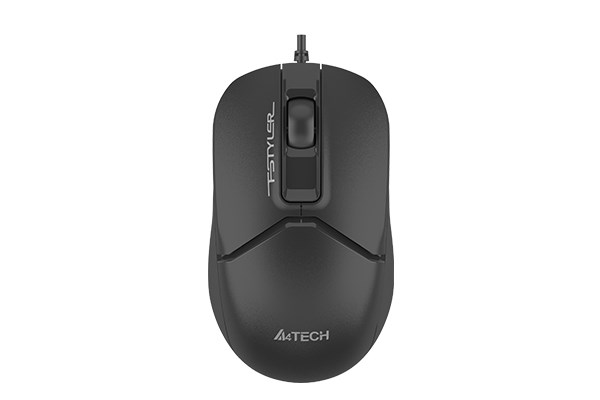 A4tech FSTYLER optická kancelářská myš, USB-C+USB-A, černá