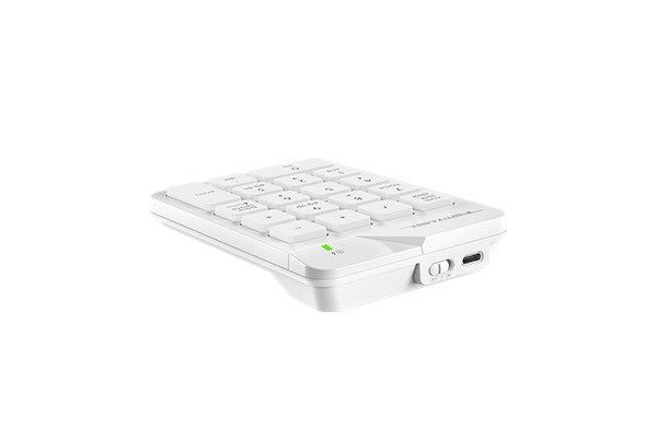 A4tech FSTYLER bezdrátová numerická klávesnice, bílá