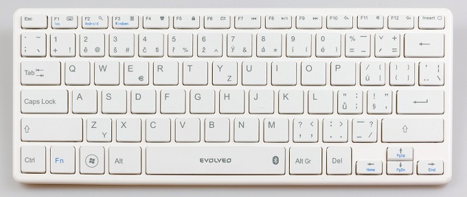 BAZAR - EVOLVEO WK29W Bluetooth klávesnice - Po opravě (Komplet)