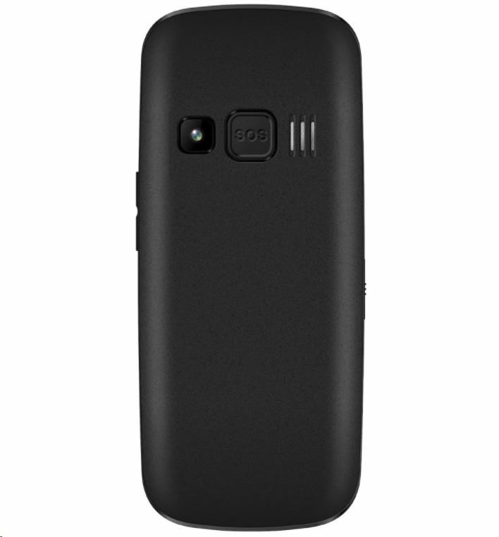 EVOLVEO EasyPhone EG, mobilní telefon pro seniory s nabíjecím stojánkem, černá