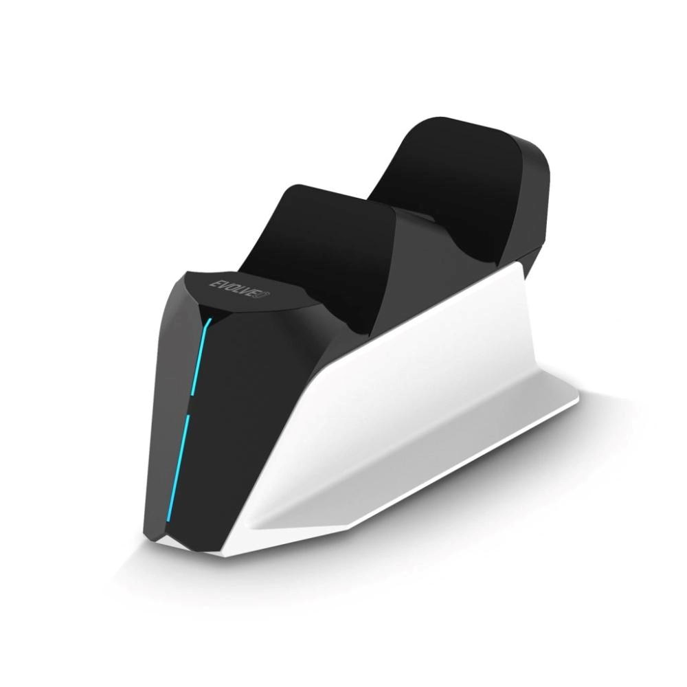 EVOLVEO DockCharge, nabíjecí základna a stojánek pro dva ovladače PS5