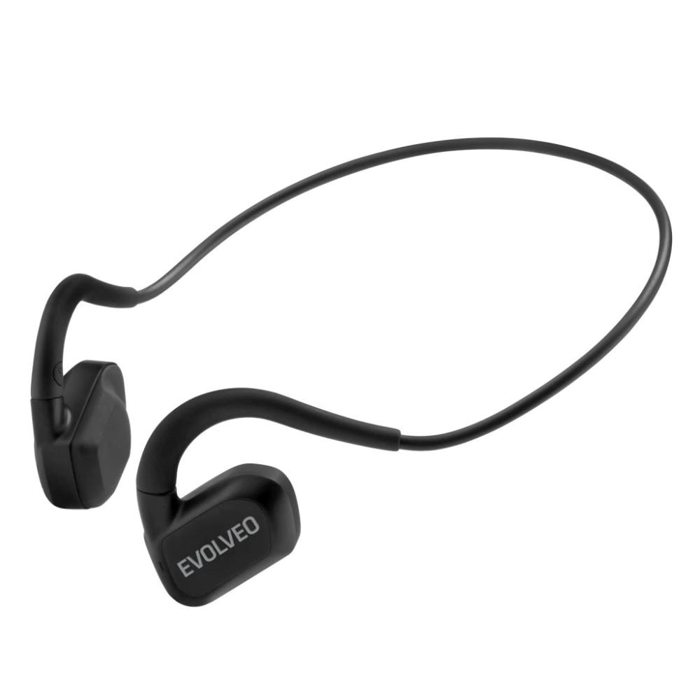 EVOLVEO bezdrátová sluchátka BonePro MP3 32GB, na lícní kosti,černá