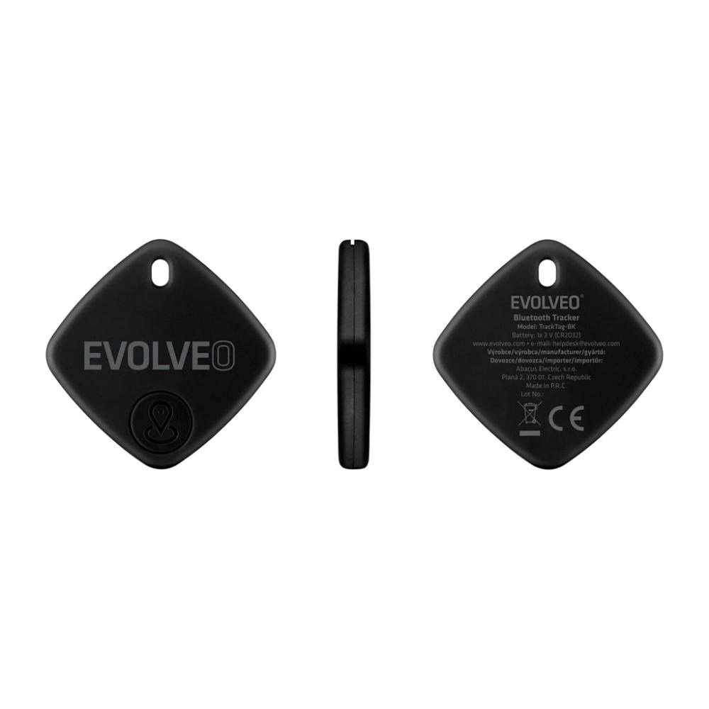 EVOLVEO TrackTag, Bluetooth lokátor s Apple Find My, černý