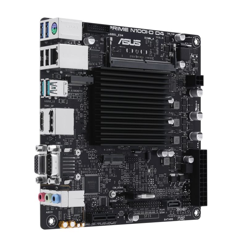 ASUS MB PRIME N100I-D D4-CSM, Intel® Processor N100, 1xDDR4, 1xHDMI, 1xDP, 1xVGA, Mini-ITX