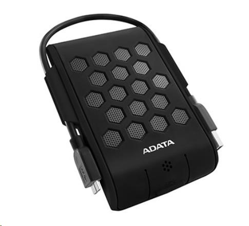 ADATA Externí HDD 1TB 2,5" USB 3.2, DashDrive™ Durable HD720, G-sensor, černý, (gumový, vodě/nárazu odolný)