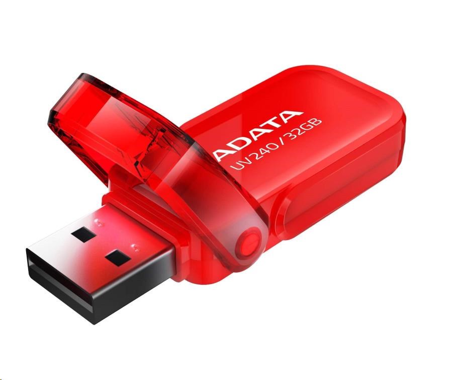 ADATA Flash Disk 32GB UV240, USB 2.0 Dash Drive, červená