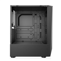 1stCOOL skříň SHARK 2, middle tower, AU, USB 3.0, bez zdroje, RGB fan, průhledná bočnice, černá