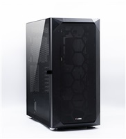 1stCOOL skříň Wind Storm Black MiddleTower ARGB, AU, USB3.0, bez zdroje, RGB fan, průhledná bočnice, černá