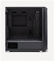 1stCOOL skříň Wind Storm Black MiddleTower ARGB, AU, USB3.0, bez zdroje, RGB fan, průhledná bočnice, černá