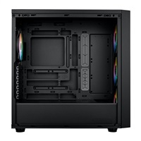 Cooler Master case MasterBox 600, ATX, Průhledná bočnice, 3x 140mm ARGB Fan, 1x 120mm ARGB Fan, ARGB Hub, Černá
