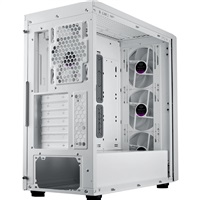 Cooler Master case MasterBox 600, ATX, Průhledná bočnice, 3x 140mm ARGB Fan, 1x 120mm ARGB Fan, ARGB Hub, Bílá
