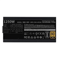 Cooler Master zdroj 1250W MWE Gold, 140mm, 80+ Gold, Plně modulární, ATX 3.1