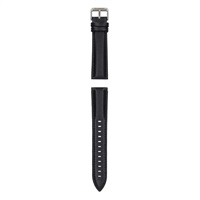 Garett univerzální řemínek 20 mm, černá kůže se stříbrným zapínáním