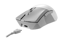 ASUS myš ROG GLADIUS III Wireless Aimpoint White (P711), RGB, Bluetooth, bílá