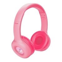 TRUST bezdrátová sluchátka Nouna, Bluetooth, Růžová
