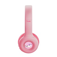 TRUST bezdrátová sluchátka Nouna, Bluetooth, Růžová