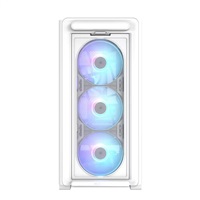 ASUS case A23 PLUS TG ARGB, Mini Tower, průhledná bočnice, 4x120mm ARGB Fan, bílá