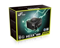 BAZAR - Fortron zdroj 600W HEXA+ PRO 600, 80+, 230V, +12V Single-Rail, DC/DC, Dual CPU connector, 12cm - Po opravě