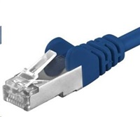 PREMIUMCORD Patch kabel CAT6a S-FTP, RJ45-RJ45, AWG 26/7 1,5m modrá