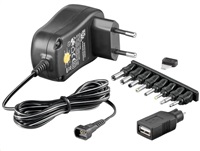 Goobay Univerzální napájecí adaptér 230V/3-12V stejnosměrný 1500mA