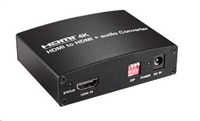 PREMIUMCORD HDMI 4K Audio extraktor s oddělením audia na stereo jack, SPDIF Toslink, RCA