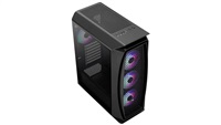 AEROCOOL skříň Aero One Frost ML G, Mid tower, 2x USB 3.0, 2x audio, 4x 120mm RGB Fan, bez zdroje