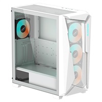 GIGABYTE case GB-C301GW, ARGB Hub, průhledná bočnice, Mid tower, 4x ARGB ventilátor, bílá