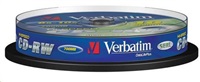 VERBATIM CD-RW(10-Pack)Spindle/8x-12x/High Speed/DLP/700MB