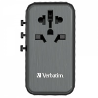 VERBATIM Univerzální cestovní adaptér nabíječka UTA-06 GaN III, 100W
