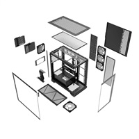 ADATA XPG case INVADER X Mid-Tower, bez zdroje, 5x 120mm Fan, Černá