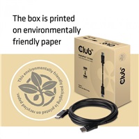 Club3D Kabel certifikovaný DisplayPort 1.2, 4K60Hz UHD (M/M), 3m, 30 AWG